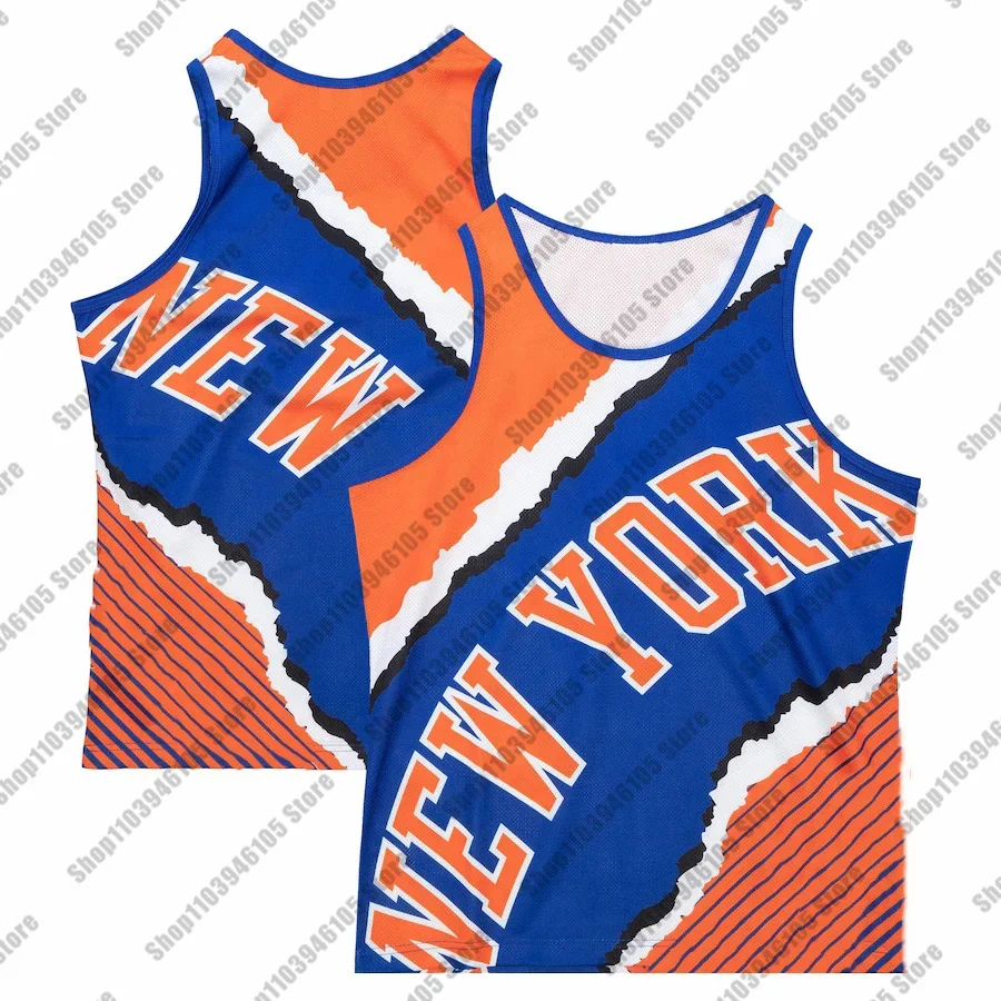 Vintage Knicks Basketball Jersey Kids Training Clothes Vest Men Breathable And Comfortable New York Special Sleeveless Shirt Top