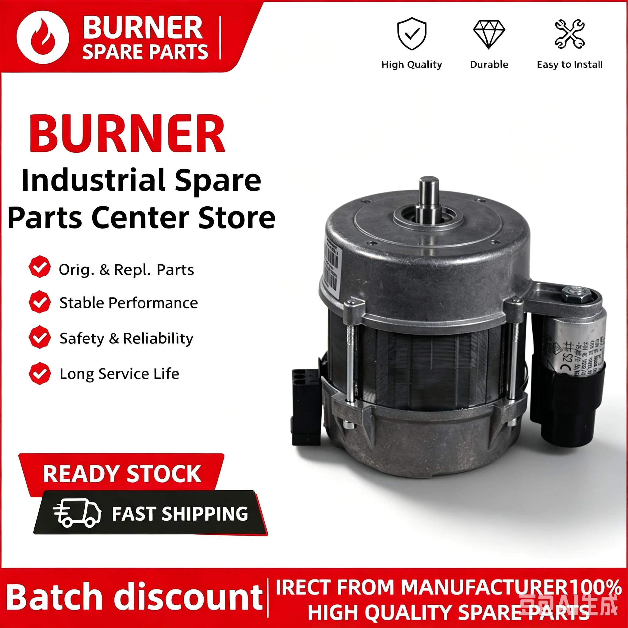 ECK03/H‑2/1 Electric Motor Replace ECK03/F‑2/1 Fit WG10 Combustion Burner