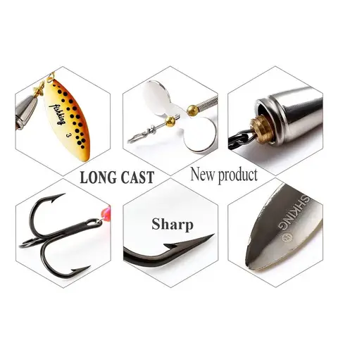एनजीबी 15 ग्राम मेटल स्पिनरबैट फिशिंग ल्यूर लॉन्ग कास्ट रोटेटिंग स्पिनर स्पून हार्ड आर्टिफिशियल बैट बज़ बास पाईक के लिए 10 best sales बज़ चारा - №1