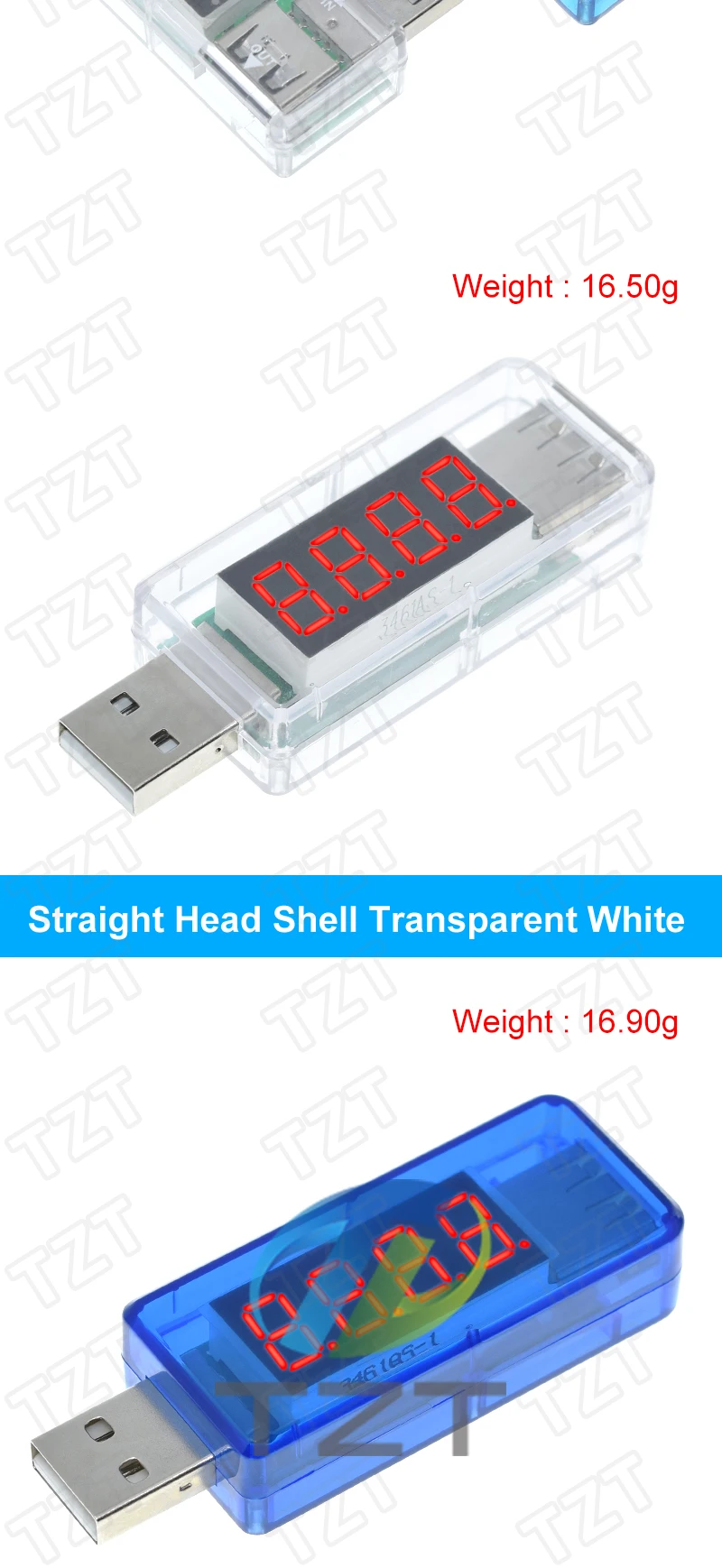 TZT 1/3 Stück Digitaler USB-Mobilstrom-Lade-Strom-Spannungs-Tester Modul Mini USB-Ladegerät-Diagnosegerät – Detail 6