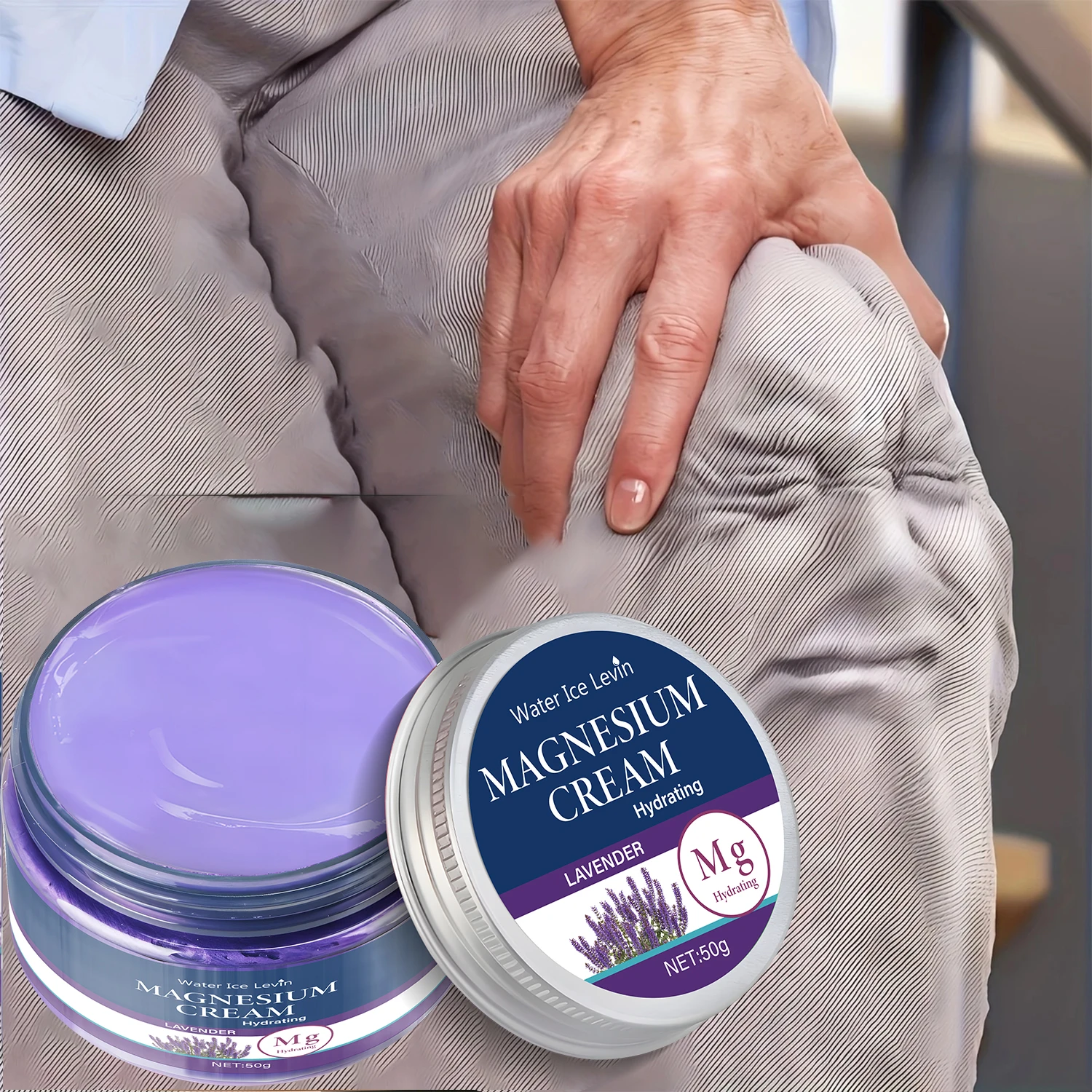 Crema Corporal de Magnesio y Lavanda | Hidratación Post-Baño | Calma Relajante & Confort Cutáneo