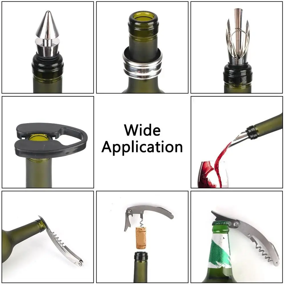 Bottle Shape Corkscrew Set Simulation Stainless Steel Red Wine Tool Kit High-End Multifunctional Wine Opener Set For Wine Lovers