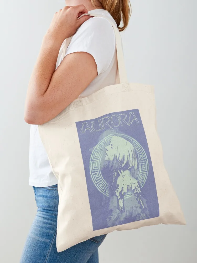 Aurora Aksnes - The Gods We Can Touch Tote Bag shopper bag woman large tote bag Canvas for women hand bags Canvas Tote