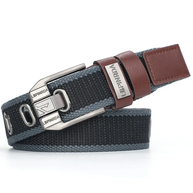 Military Tactical Hunting Canvas Belt Unisex Fashion Trend Jeans Accessories Business People Luxury Designer Nylon Brand Belt