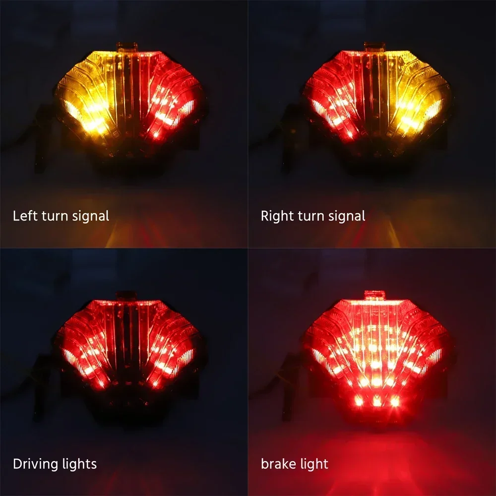 For YAMAHA MT-07 FZ-07 14-17 MT-25 MT-03 YZF R3 R25 2014-2021 Integrated LED Tail Light Turn Signal Brake Indicator Motorcycle