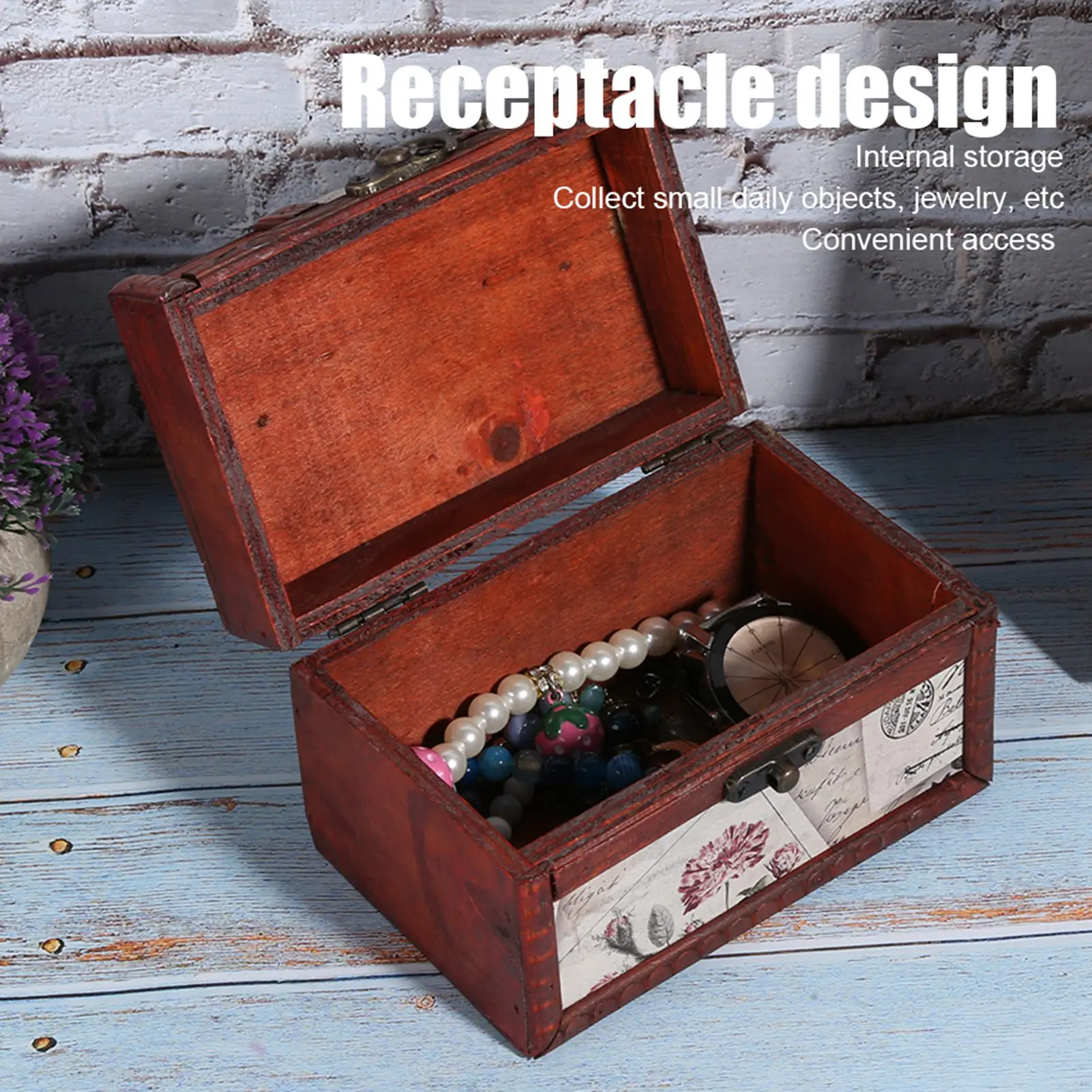 

Jewelry Organizer Jewelry Case Jewelry Box Organizer Case Portable Wooden Pu Jewelry Display Storage Case for Jewelry