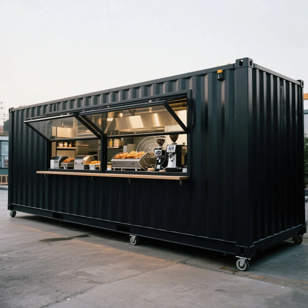 

Europe Standard Container Trailer Stainless Steel Mobile Ice Cream Food Truck and Hot Dog Street Food Truck