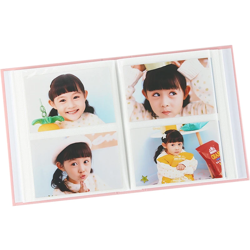 6-inch Photo Albums 200Pcs Large Capacity Foldout Family Photo Album Children Growth Album Plastic Sealed Photo Album