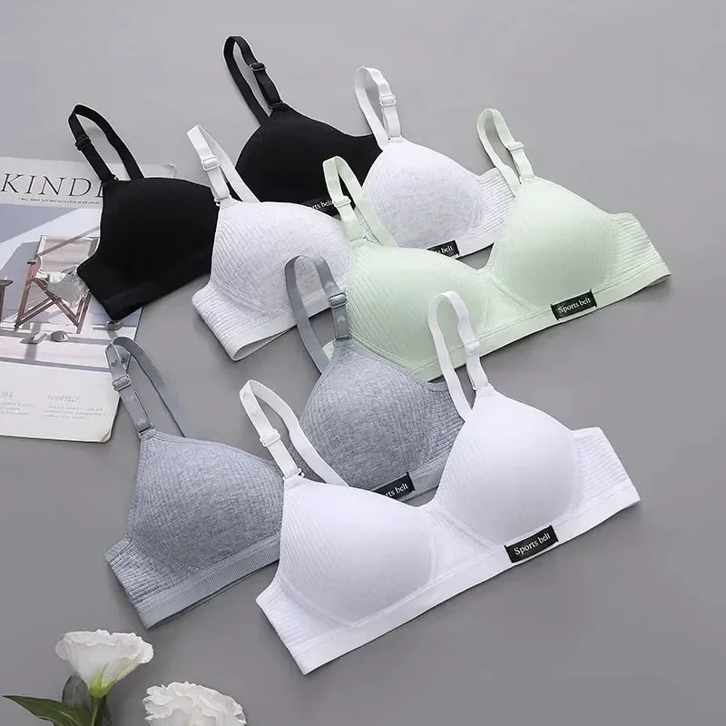 Girls Underwear Children Fitness Bra Youth Small Breast Bra Tops Clothing Young Girls First Training Bra Teenage Sport Puberty