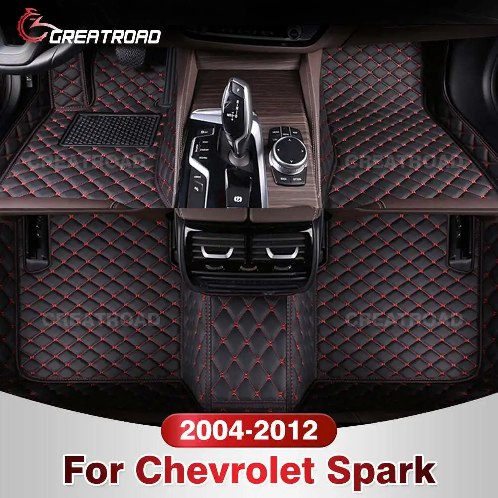 

Автомобильные коврики для Chevrolet Spark 2004-2012 11 10 09 08 07 06 05 Пользовательские автомобильные подушечки для ног Ковровое покрытие Аксессуары для интерьера