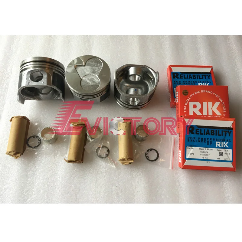 For KUBOTA diesel parts D1305 engine piston kit ring set truck excavator engine