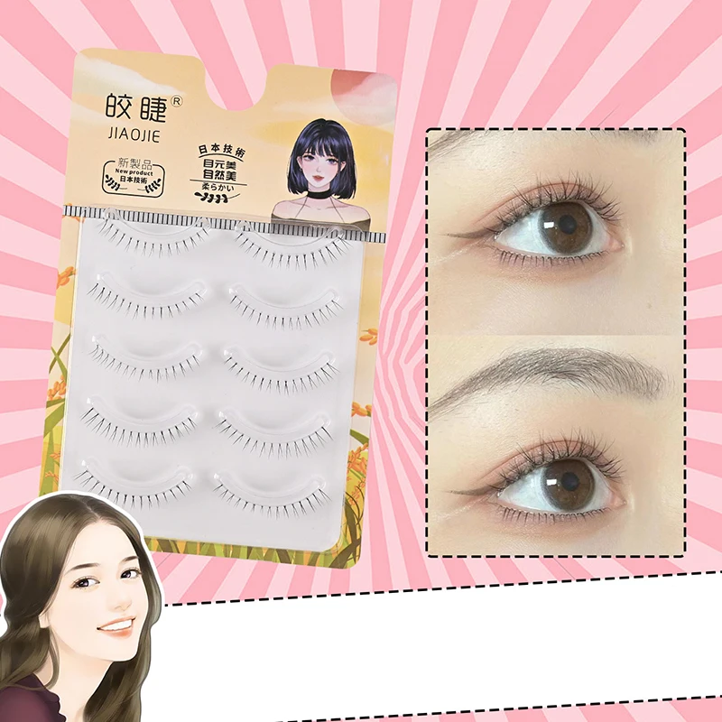 رموش صناعية ثلاثية الأبعاد خفيفة الوزن وشريط شفاف طبيعي ومريح للاستخدام اليومي رموش رقيقة وناعمة