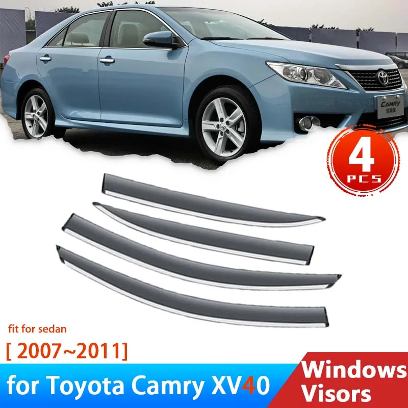 

Deflectors for Toyota Camry XV40 40 Aurion Daihatsu Altis 2007~2011 Accessories Car Side Windows Visors Rain Eyebrow Windshield