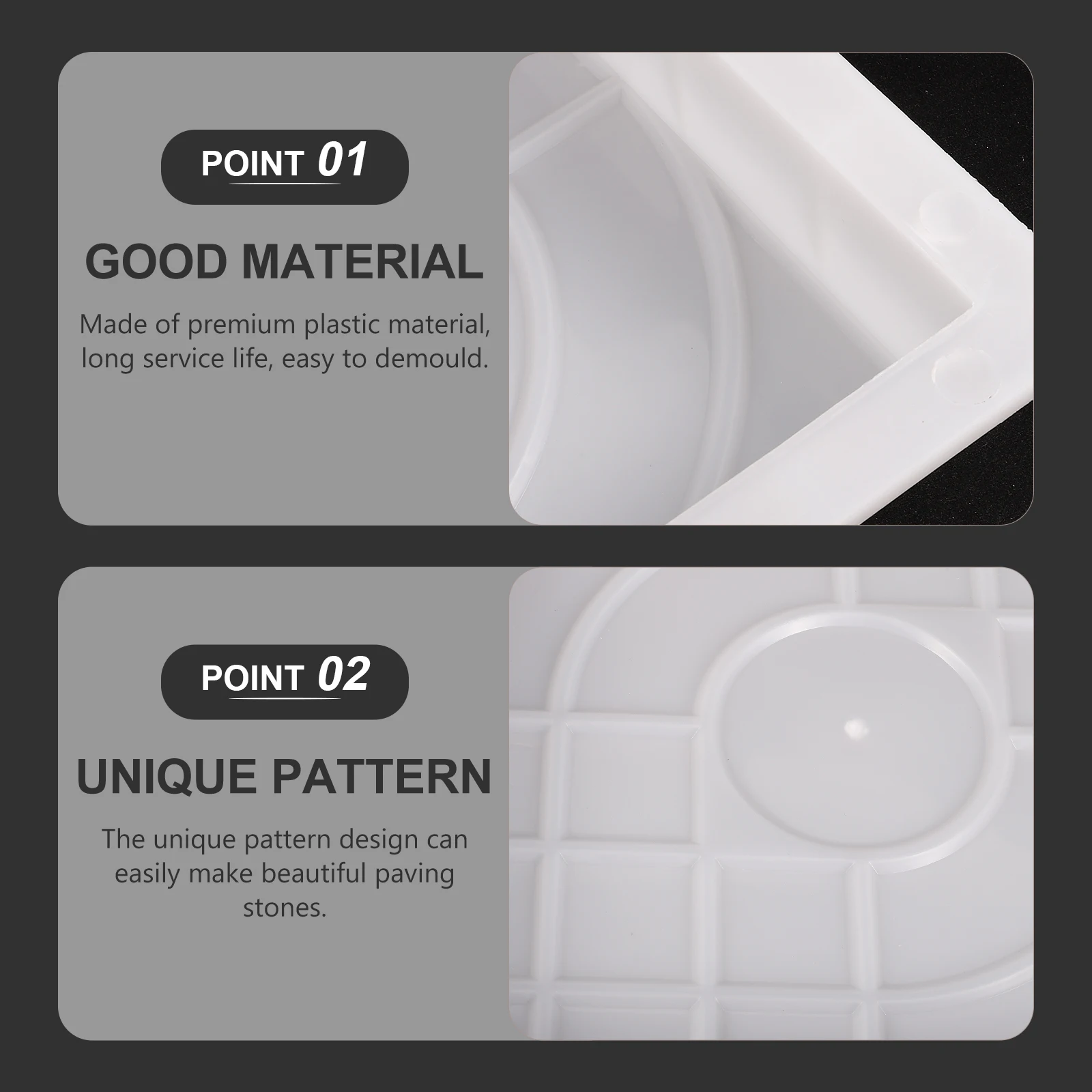 

Color Brick Mold Concrete Pads Molds for Stepping Stones Outdoor Manual Maker Garden Walk Mould Cement