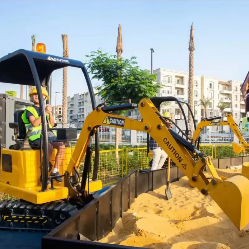 CE Certificate China Manufacture Vekain Coin Operated Mini Electric Excavator Hot Ranking Kids Riding Machines for