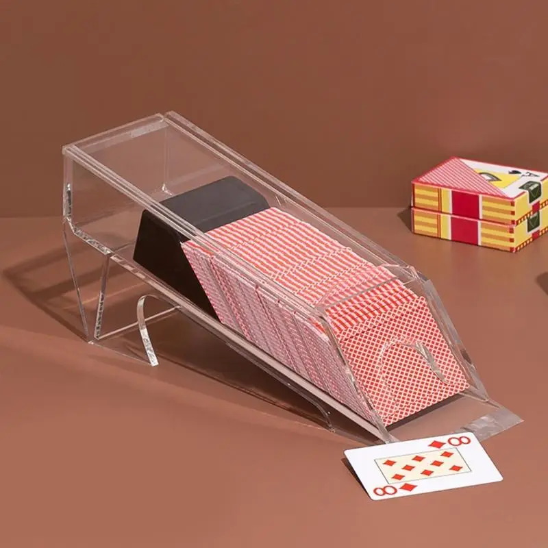 

Перетаскиватель игральных карт 8-дельные акриловые предложения для игральных карт Оборудование для дилера покеров и долговечные принадлежности для игр