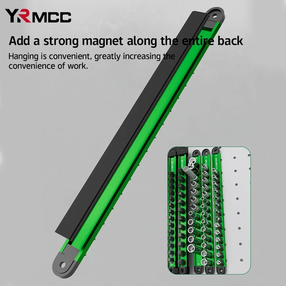 

Автомобильный держатель для розетки 1/2 дюйма, сверхмощный лоток для розетки, ABS 360 ° Поворотный магнитный зажим для розетки, органайзер для рейки, автомобильные инструменты