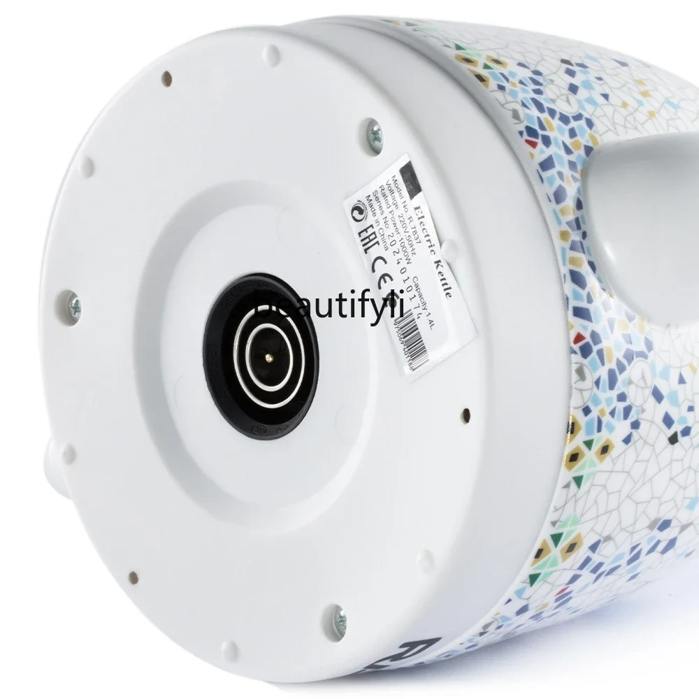 Asmt42 Bollitore elettrico in ceramica Riscaldamento elettrico domestico pentola in porcellana con spegnimento automatico