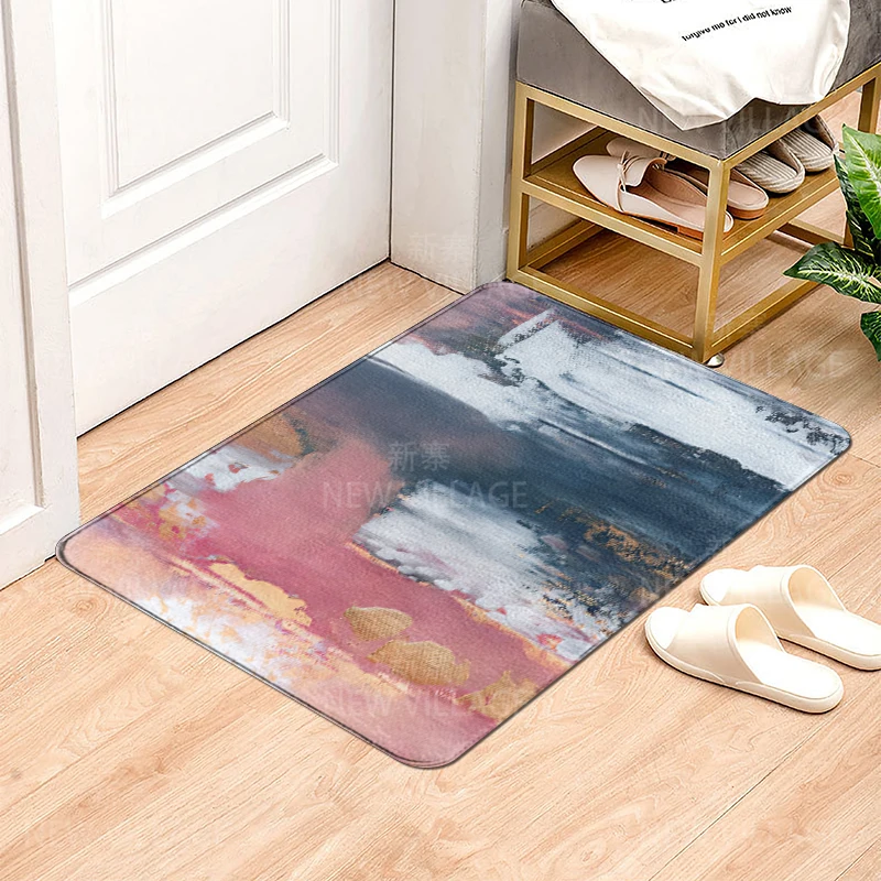 House entrance carpet Home door mat Modern Nordic style Room Bath mat Foot bathroom non-slip Kitchen water absorption rugs aaaa