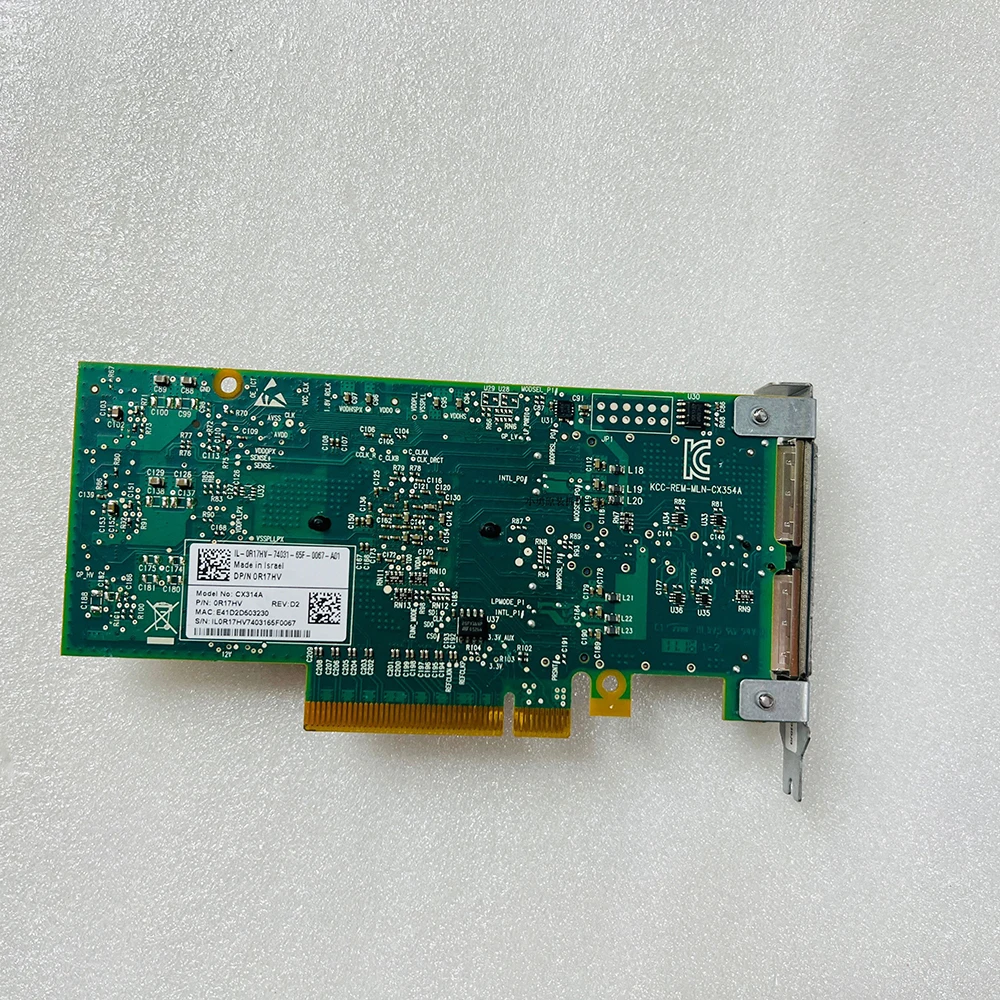 For Mellanox Dual Port 40G Ethernet Card ConnectX-3 DELL 0R17HV CX314A-BCCT