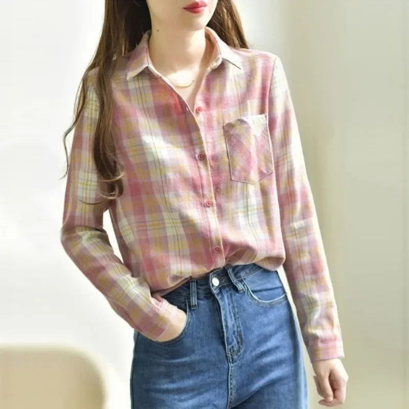 

Shirts & Blouses for Women Cotton Full Long Sleeve Summer Woman Top Fine Elegant Offer Premium XQ48