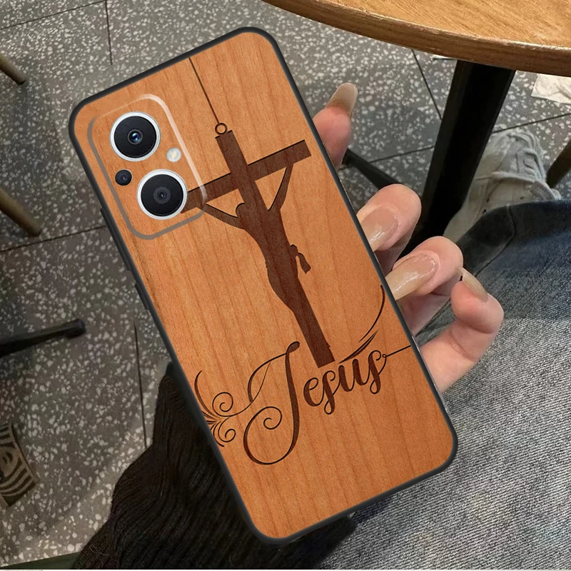 Buddha Jesus Guadalupe Wood Case For OPPO Reno 7 8 10 Pro 8T 2Z 4Z 5Z 6 Lite OPPO Find X6 Pro X2 X5 Lite X3 Neo Cover