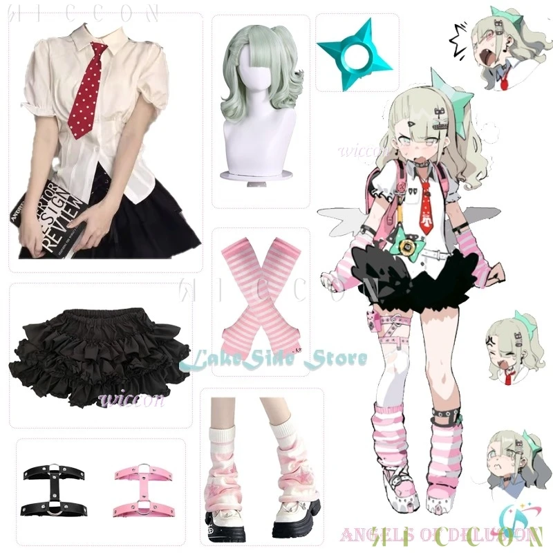 

Наряд на Хэллоуин Chinatsu Remiel Same Style Match ZZZ Angels of Delusion Косплей Парик Zenless Zone Zero Юбка Y2k Рубашки disfraz