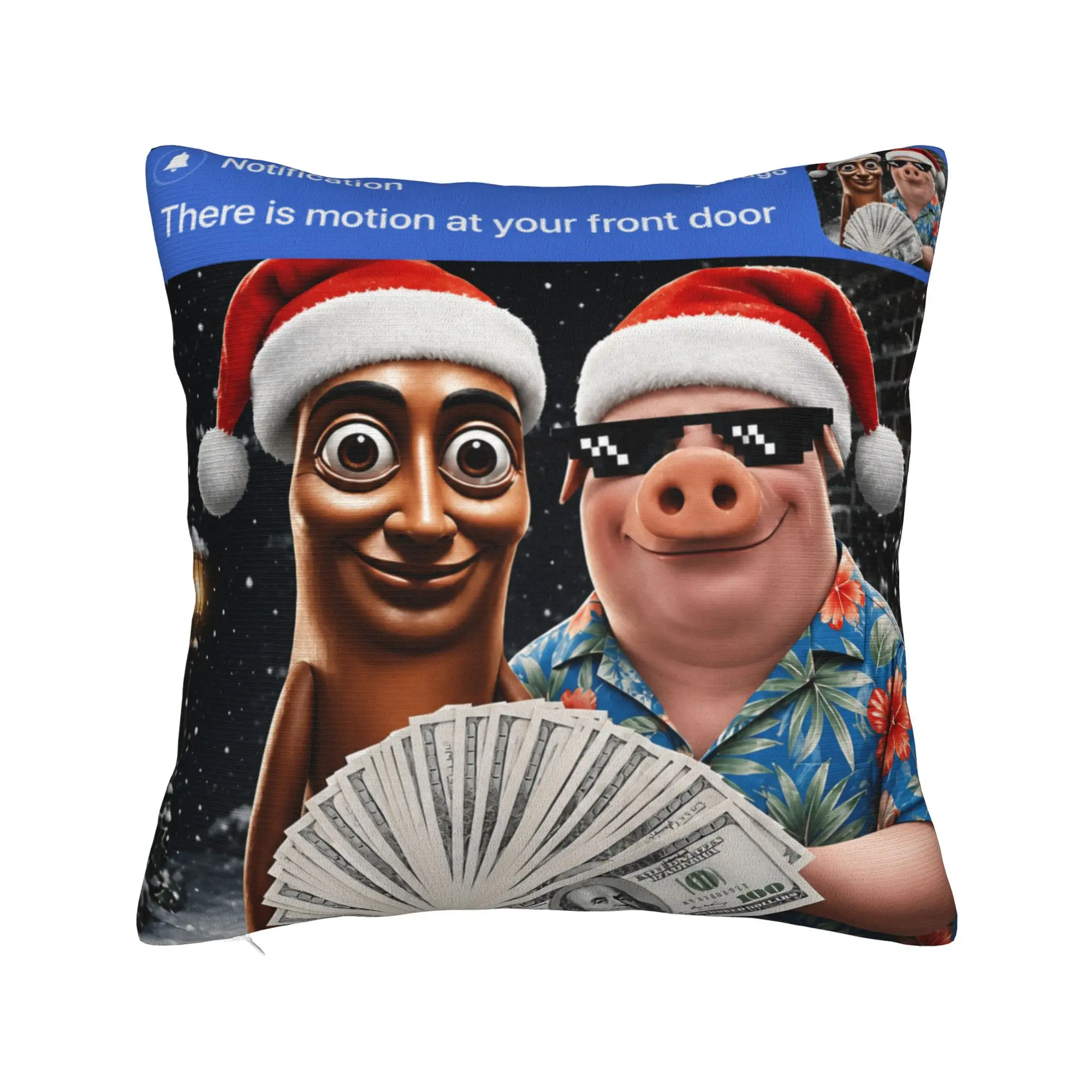 Decorative Pillow Covers John Pork Tung Sahur Brainrot Meme Stuff Bed  Throw Pillow Case Cover Zipper Multi Size