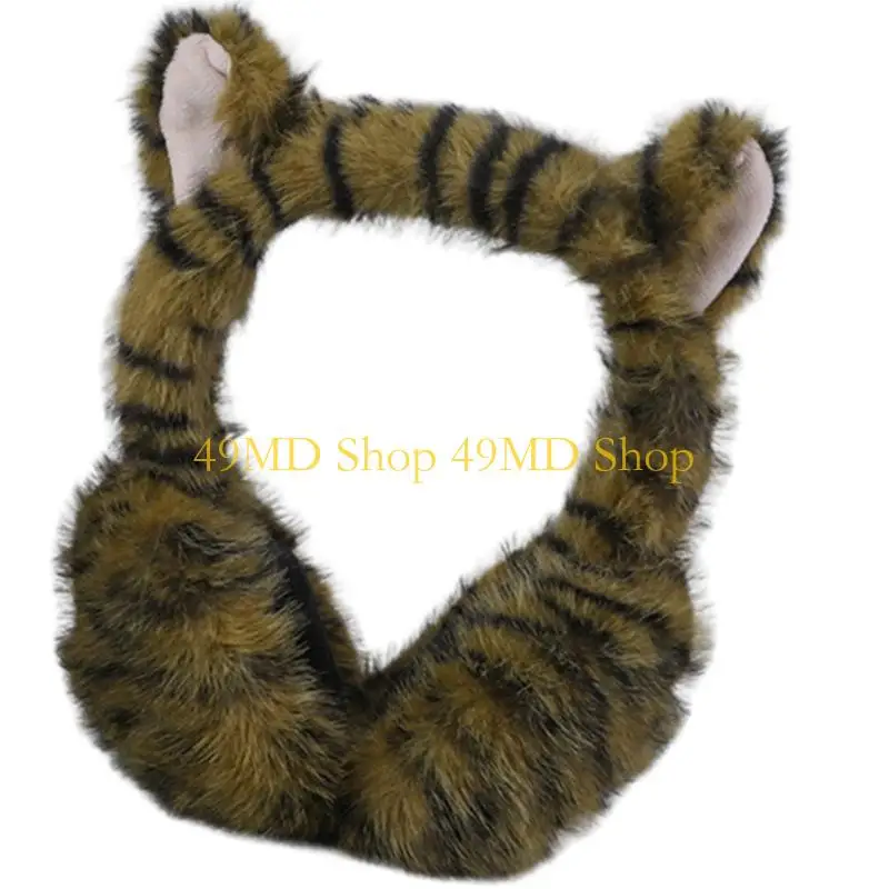 

49MD удобные чехлы для ушей в форме кошек, флисовые наушники, портативные защитные наушники для защиты от холодной погоды