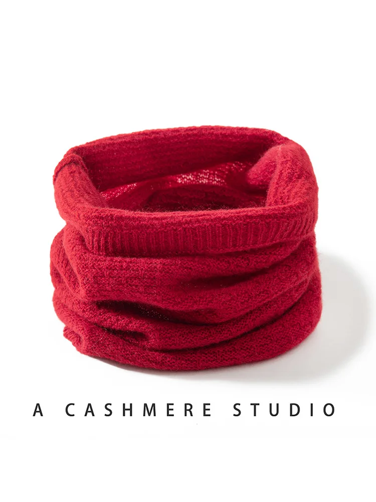 100% Pure Cashmere Waffle Knit - Infinity Scarf Knit avis et prix