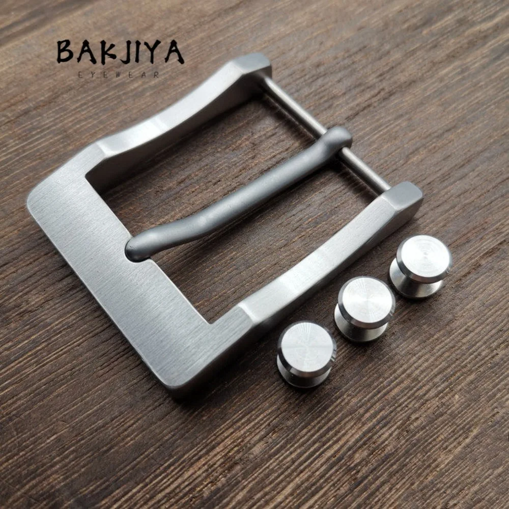 2026 Pure Titanium Belt Buckle - Rust-proof Anti-allergy Men's Belt Pin Buckle for Canvas Leather Waist Band Accessory 35mm/40mm