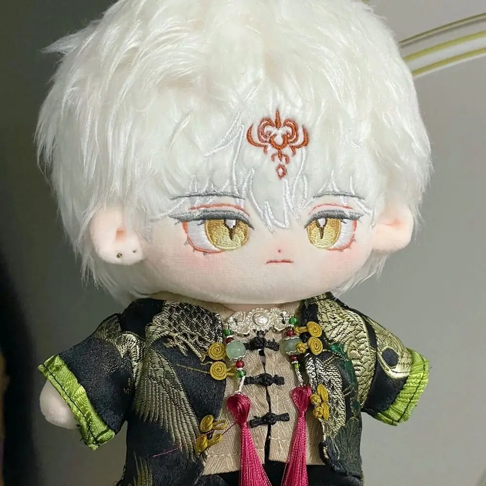 Presente da menina estilo chinês roupas diy menino menina antigo casaco bonito moda acessórios de roupas 20cm algodão bonecas