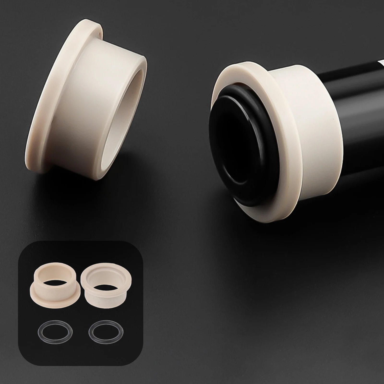 

1 set Rear Shock Absorber Bushing Rubber Protector Bike Suspension Composite Material Washer Universal Fits Most Models Enhances