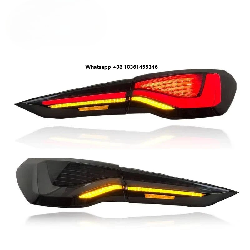 

Автомобильные аксессуары для BMW 4 серии M4 G22 G82: светодиодные задние фонари CSL 2018-2022, установка Plug and Play, заводские задние фонари