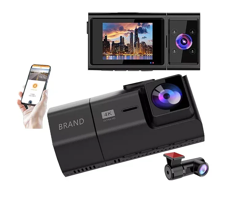 Dash Cam 4K Ultra HD 3840*2160P Video Recording Front Camera With Gps Wifi Car Dvr Car Black Box GPS Tracker