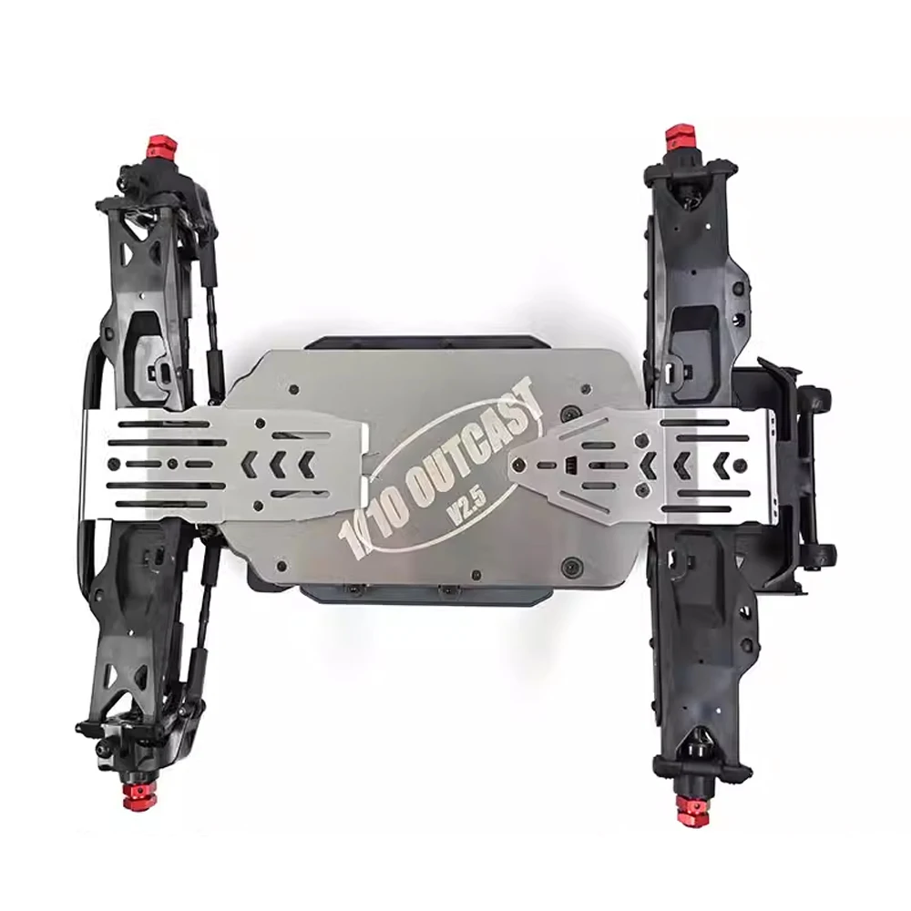 ARRMA 1/10 OUTCAST V2 V2.5 4S 4X4 RTR Stunt Truck ARA4410V2 Metal Stainless Steel Chassis Armor Collision Protection