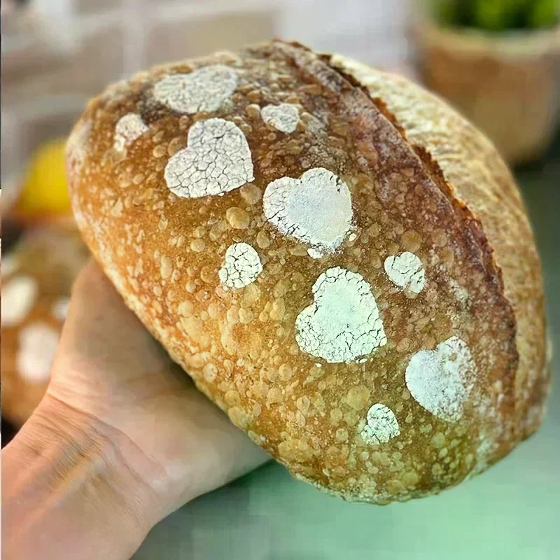 9-piece Reusable Bread Baking Template, 5.9 X 5.9 Inches - For Artistic Decoration, Baking Decoration Template