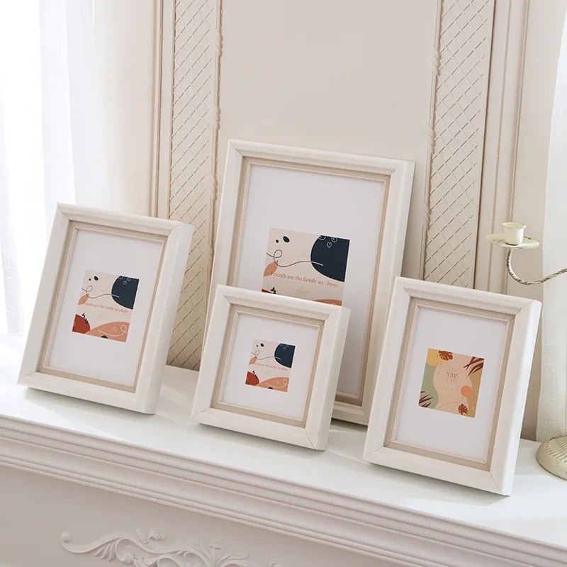 Nordic Resin White Photo Frame, Ornament, Picture Frame, Outer Frame, Hanging Wall, Home Decoration, A4, A3, 6 