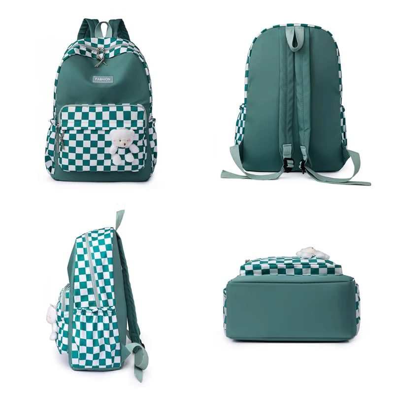 Mochila escolar de nylon impermeável para mulheres, mochila de viagem de grande capacidade, mochila de lazer de alta qualidade, estudante feminina,