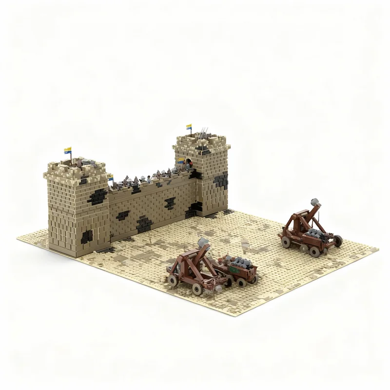 

7513pcs MOC Medieval Castle Siege Jerusalem Based Kingdom Heaven Film Model Building Blocks Christmas Gifts Construction Toys