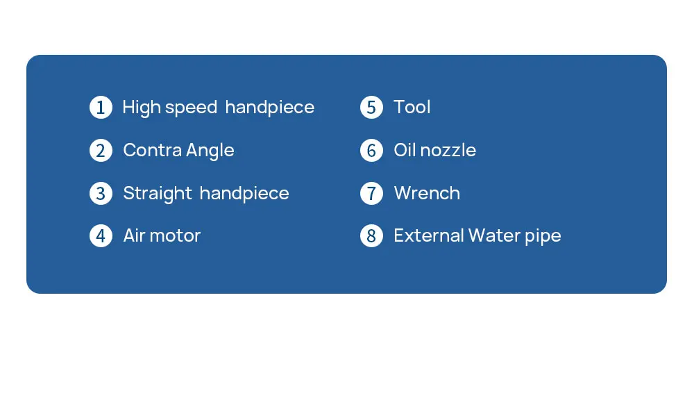 AZDENT Dental-Handstück-Set mit hoher und niedriger Geschwindigkeit, Druckknopf, 1:1, Winkelstück, Luftmotor-Set, Standard-Hochgeschwindigkeits-Handstück mit LED – Detail 14