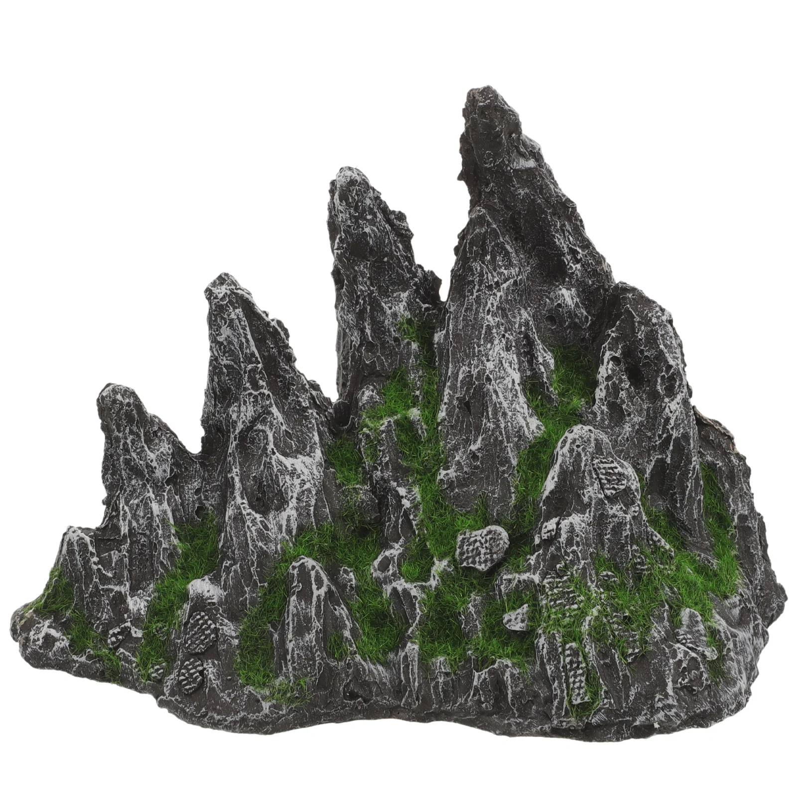 

Fake Mountain For Tank Realistic Aquarium Rockery With Moss Simulation, Fish Hide Cave, Large Tall Fish Tank
