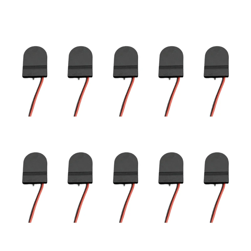Pack of 10pcs Plastic Coin Cell Holder Case Secure LIR2032 Storage Box for Calculators Remote Controls