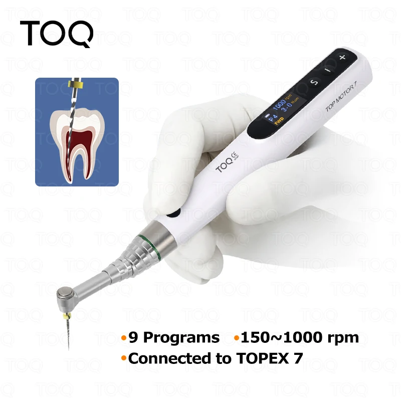 Dental Wireless Endo Motor&Apex locator with 16: 1 Reduction Contra Angle and Auto start&stop new technical Tool Endodontic Kit