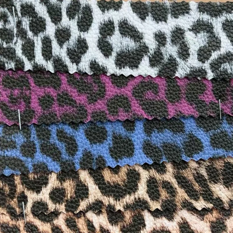 

2025 New Style Leopard Printed Pvc Synthetic Leather Materials
