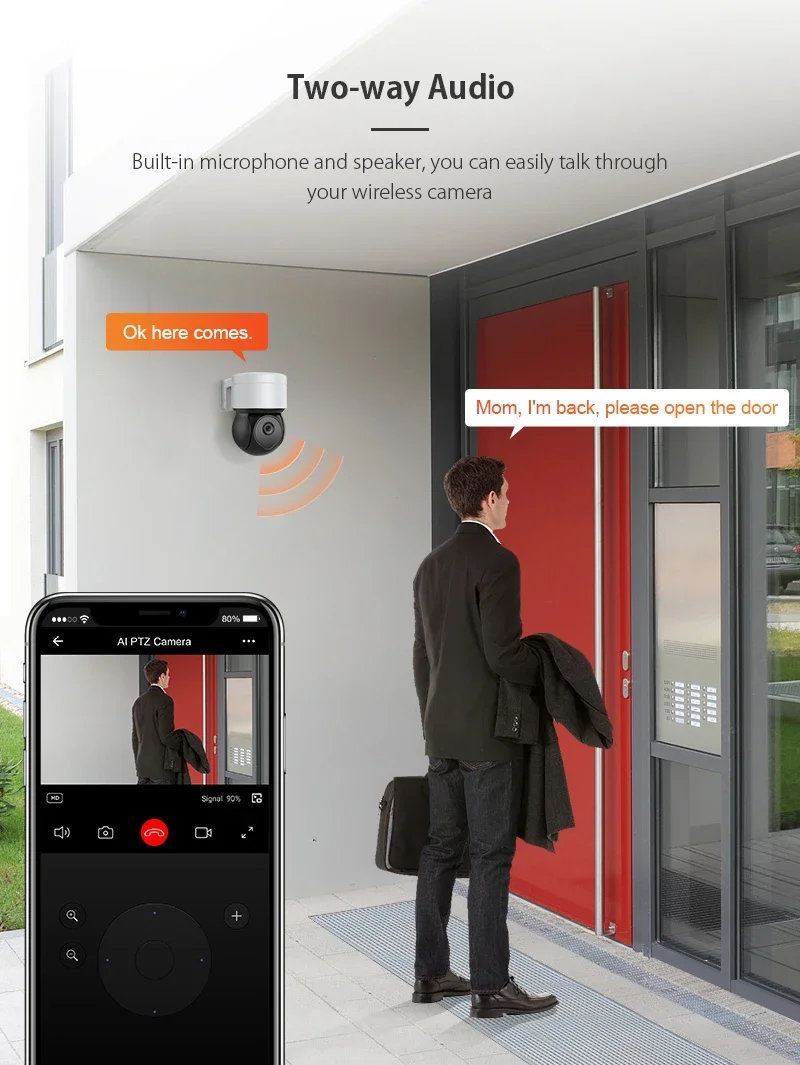 

z 2022 hot sales tuya wifi Floodlight camera 5mp camera with an inch Mini camera