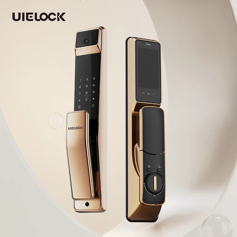 

July003 Smartlock Oem Electronic Biometric Fingerprint Gate Smart Digital Exterior Security Front Door Lock With Camera