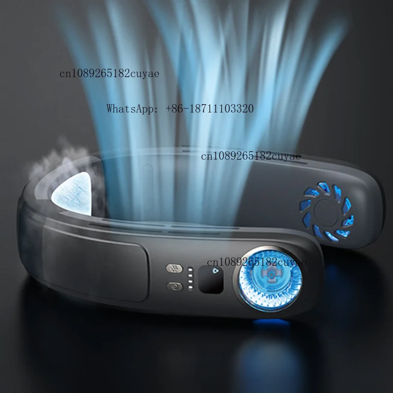 New Pattern Portable Rechargeable Luxury Air Conditioner Neck Hanging Fan Neck Fan Rechargeable