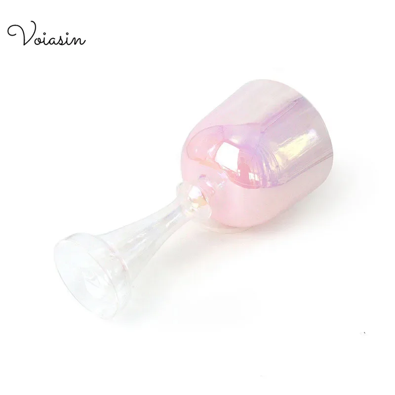 Pearly Pink Gradient Singing HandGrail Top High-end Series Chakra Clear Cosmic Quartz Crystal Sound Healing Musical Instrument