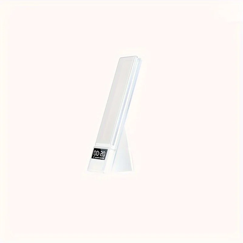 مصباح مكتبي قابل للطي مع وظيفة التنبيه ، شاحن لاسلكي ، يمكن شحن أجهزة متعددة في نفس الوقت ، خمسة في 1